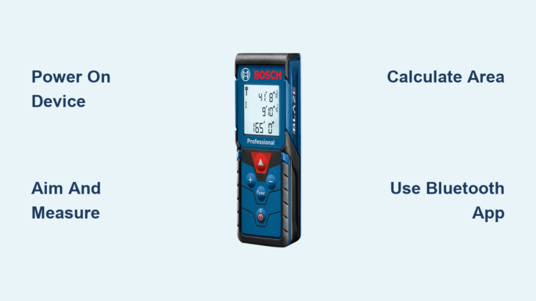 How to Use a Bosch Laser Measure: Quick Guide