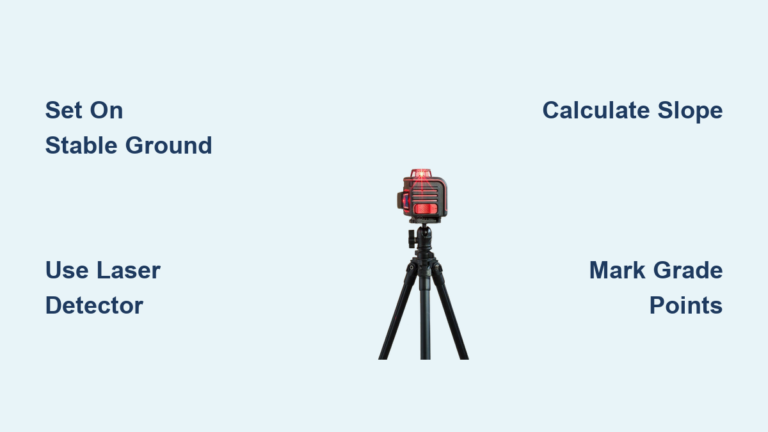 How to Use a Laser Level for Grading: Step-by-Step Guide