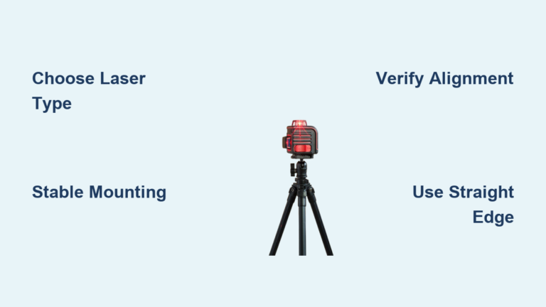 How to Use a Laser Level for Straight Lines